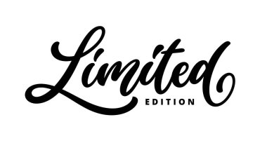 Sınırlı üretim, el çizimi el yazısı harf dizaynı. Modern el yazısı fırça metni