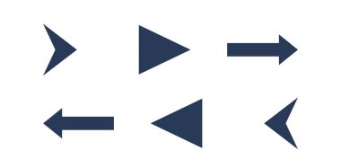 Ok simgesi beyaz arkaplanda izole edildi