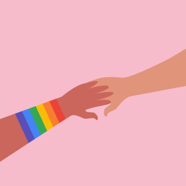 Psikoterapist ve lezbiyen hastalar. Düz vektör illüstrasyonu.