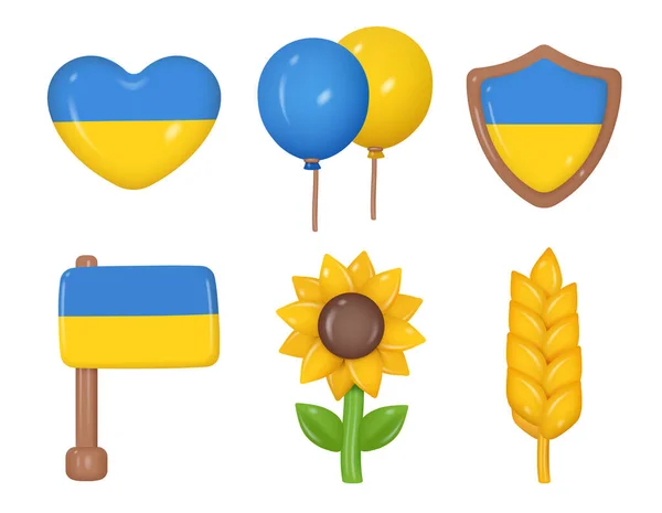 Символы Украины Векторное Изображение — стоковый вектор
