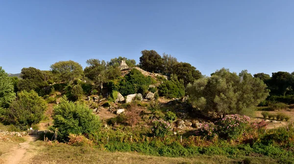 Filitosa Korsyki Stare Kamienne Figury Starożytnej Cywilizacji Miejsce Jest Teraz — Zdjęcie stockowe