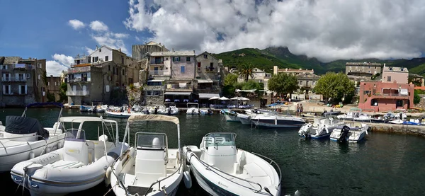 Erbalunga Corsica Γαλλια Αυγουστου 2020 Τουρίστες Επισκέπτονται Την Ιστορική Πόλη — Φωτογραφία Αρχείου