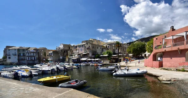 Erbalunga Corsica Francja Sierpnia 2020 Turyści Odwiedzający Historyczne Miasto Erbalunga — Zdjęcie stockowe
