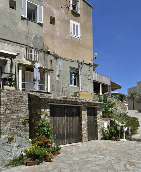 Cidade Histórica Erbalunga Cap Corse Córsega França — Fotografia de Stock