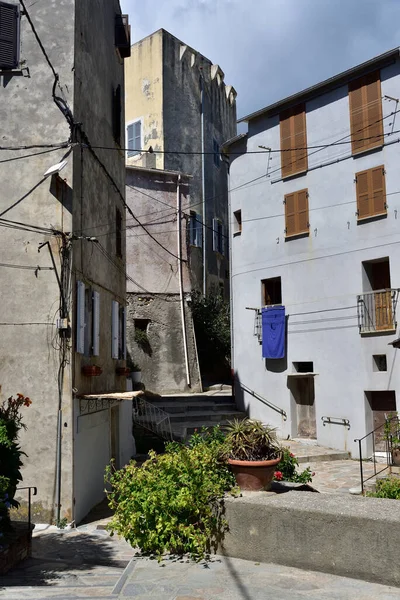 Cidade Histórica Erbalunga Cap Corse Córsega França — Fotografia de Stock