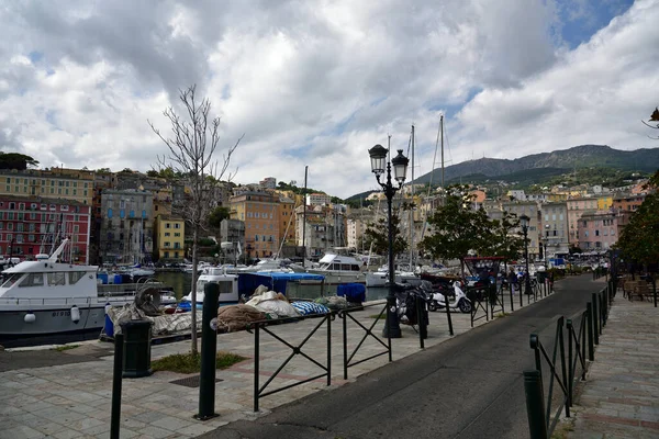 Bastia Corsica França Agosto 2020 Nuvens Tempestuosas Sobre Porto Bastia — Fotografia de Stock