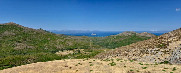Panoramautsikt Rogliano Halvön Cap Corse Som Ligger Vid Den Norra — Stockfoto