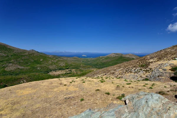 Panoramatický Výhled Rogliano Poloostrově Cap Corse Který Nachází Severním Cípu — Stock fotografie