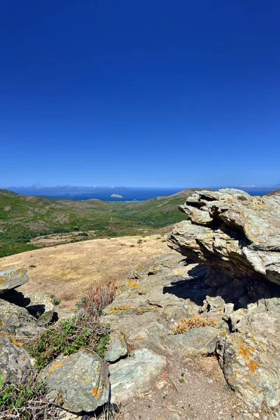 Panoramautsikt Rogliano Halvön Cap Corse Som Ligger Vid Den Norra — Stockfoto