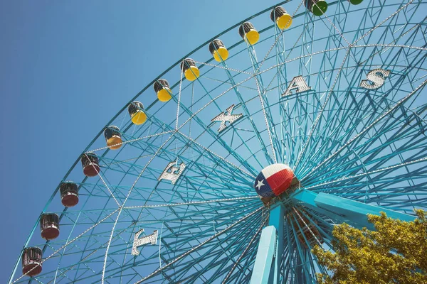 Dallas Texas Octobre 2022 Texas Star Ferris Wheel Élève Dessus — Photo