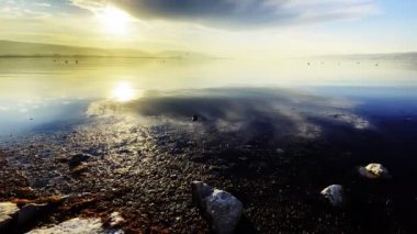 Hayalci Romantik Gün Batımı ve Deniz
