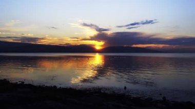 Hayalci Romantik Gün Batımı ve Deniz