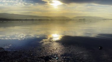 Hayalci Romantik Gün Batımı ve Deniz