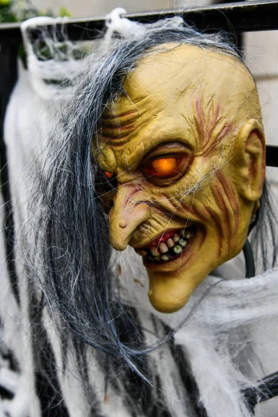Decoração Assustadora Monstro Durante Celebração Halloween — Fotografia de Stock