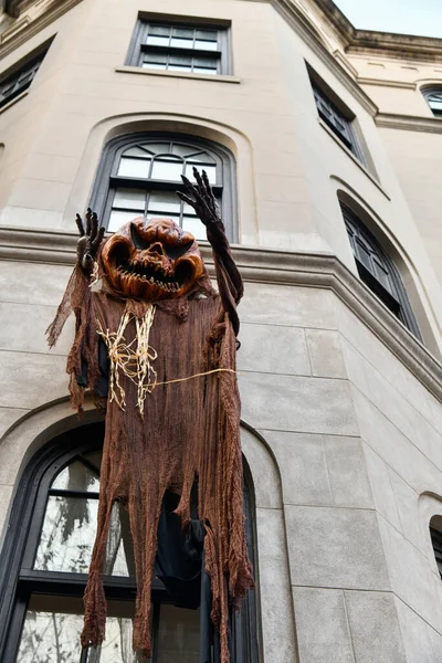 Decoração Assustadora Monstro Durante Celebração Halloween — Fotografia de Stock