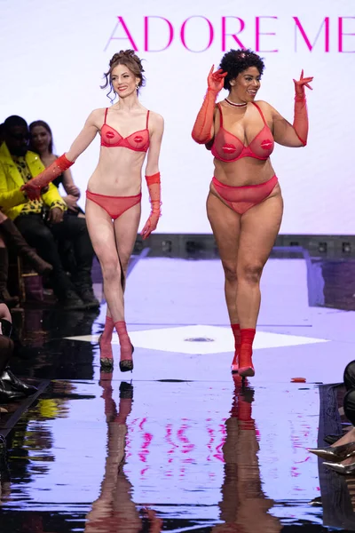 New York New York February Models Walk Runway Adore Fashion — Stock Photo, Image