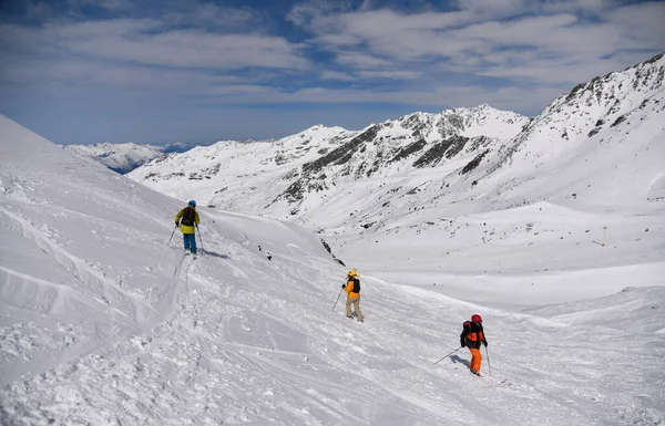 Ζώνη Ειδικών Σκιέρ Στο Χιονοδρομικό Κέντρο Thorens Glasier Val Thorens — Φωτογραφία Αρχείου