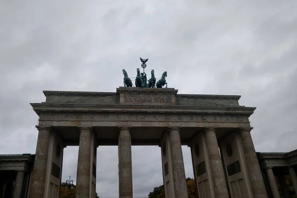 Берлин Германия Октября 2022 Года Бранденбургские Ворота Берлине — стоковое фото