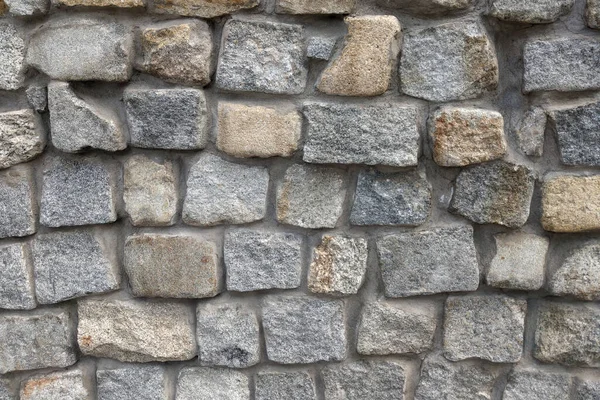View of the concrete wall with stones, the protective structure