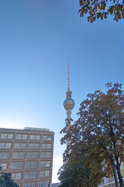 ベルリン ドイツ 2022年10月1日 有名なランドマークの眺め ベルリンテレビ塔 — ストック写真