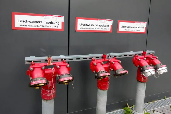 Berlín Alemania Octubre 2022 Sistemas Extinción Incendios Fire Hydrant — Foto de Stock