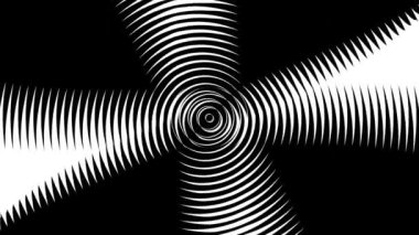 Hipnotize edici siyah beyaz çizgiler. Meditasyon. Kusursuz bir geçmişi var. Kusursuz döngü videosu