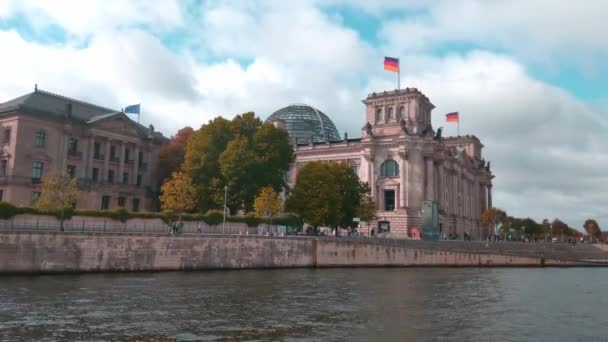 Berlijn Duitsland Oktober 2022 Zicht Het Bondsdag Gebouw Berlijn Duitse — Stockvideo