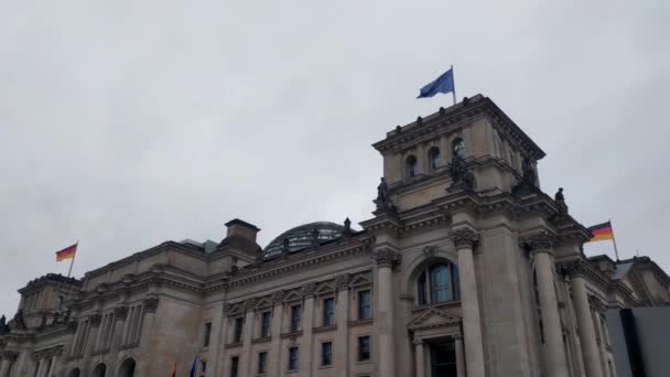 Βερολίνο Γερμανία Οκτωβρίου 2022 Άποψη Του Κτιρίου Bundestag Στο Βερολίνο — Αρχείο Βίντεο
