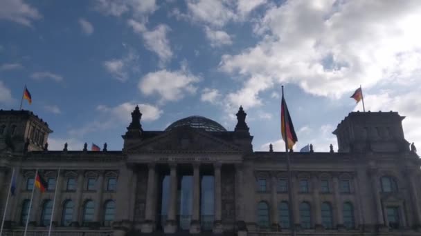 Berlino Germania Ottobre 2022 Edificio Del Reichstag Berlino Una Giornata — Video Stock