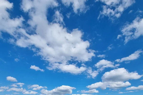 stock image View of the blue sky and white clouds in the sky