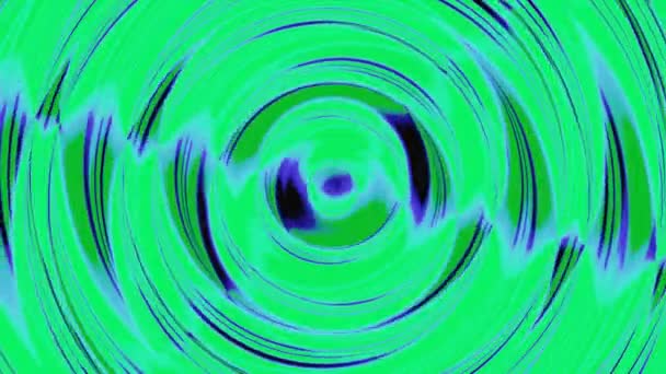 Fondo Meditación Verde Azul Hipnosis Disco — Vídeos de Stock