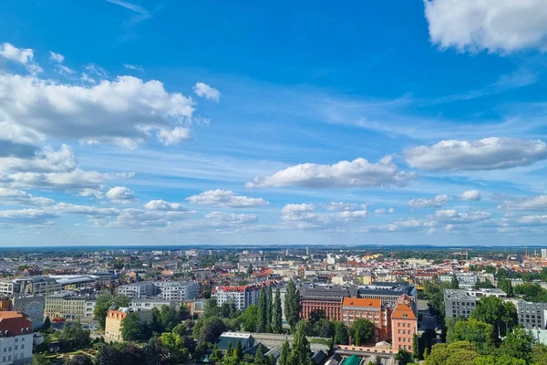 Wroclaw Pologne Août 2022 Vue Sur Wroclaw Ciel Bleu Avec — Photo