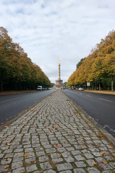 2022年10月1日 德国柏林 胜利纵队是纪念德国统一战争的胜利纵队 — 图库照片