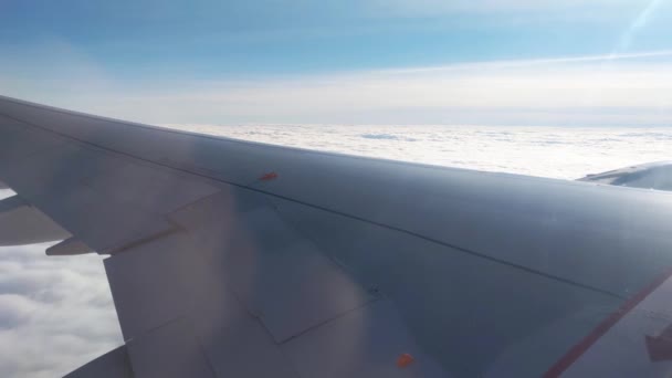 View Sky Window Flying Plane — 图库视频影像