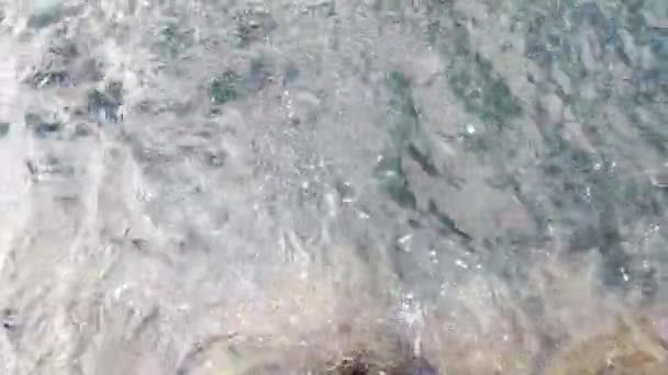 Вид Зверху Воду Океані Розслабляючий Вид Релаксація — стокове відео
