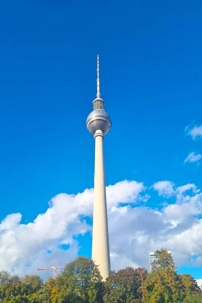 Βερολίνο Γερμανία Οκτωβρίου 2022 Άποψη Του Τηλεοπτικού Πύργου Του Βερολίνου — Φωτογραφία Αρχείου