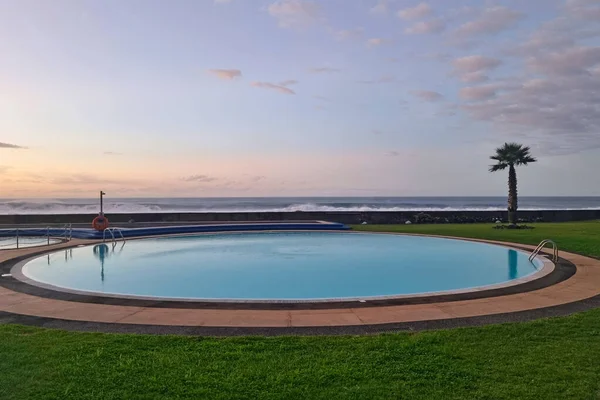Small outdoor pool with sea or ocean views