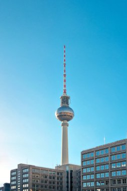 Berlin, Almanya, 2 Ekim 2022 Sphere restoranlı TV kulesi