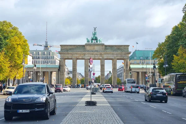 Berlín Německo Října 2022 Braniborská Brána Berlíně — Stock fotografie