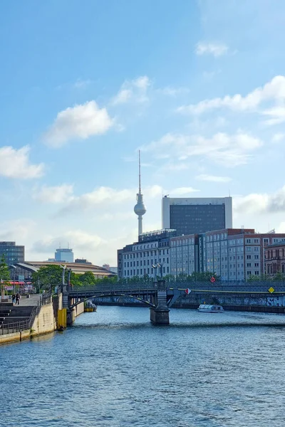 Berlin Almanya Ekim 2022 Berlin Spree Nehri Manzarası — Stok fotoğraf