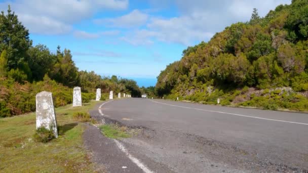 Madeira Portugal November 2022 Touristen Fahren Kleinwagen Auf Den Straßen — Stockvideo