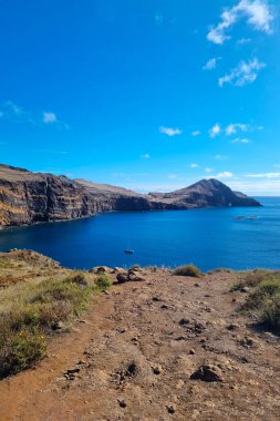 Madeira adasında tatiller. Okyanus manzarası çok güzel.