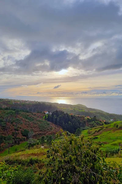 Красивый Вид Закат Океане Острова — стоковое фото