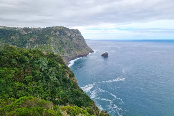 Blick Aus Der Höhe Einer Tropischen Insel Ozean — Stockfoto