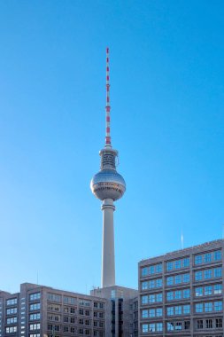 Berlin, Almanya, 1 Ekim 2022: Berlin TV kulesi