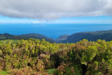 Madeira adasından Atlantik Okyanusu 'nun güzel manzarası