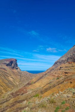 Madeira adasında güzel dağ yamaçları