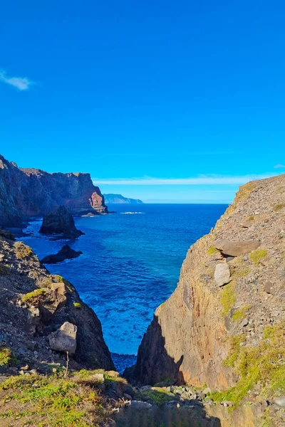 Чудовий Вид Схили Острова Мадейра Атлантичному Океані — стокове фото