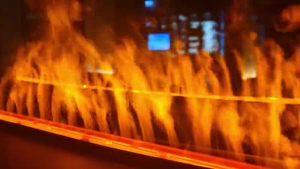 火热的视频 燃烧的火焰 — 图库视频影像