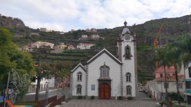 Madère Portugal Novembre 2022 Église Mère Ribeira Brava Sur Île — Video